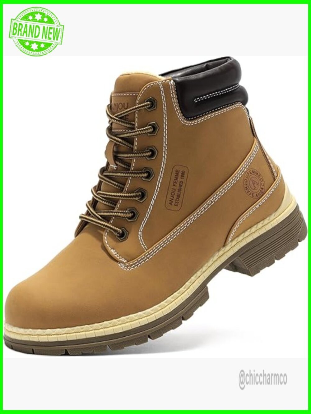 Women's Combat Hiking Boots - Waterproof Outdoor Trail Shoes
